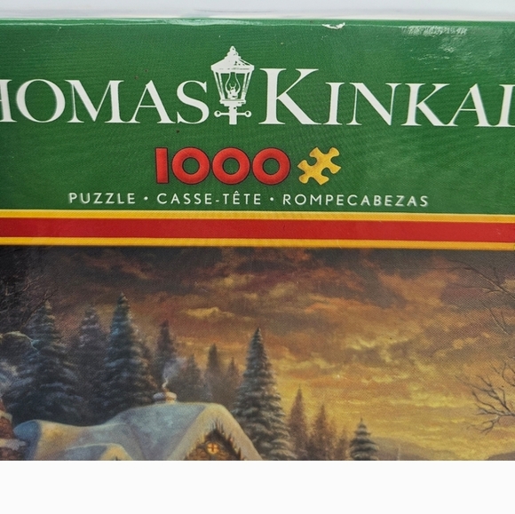 Thomas Kinkade Country Christmas Homecoming 1000-Piece Jigsaw Puzzle - Picture 2 of 8